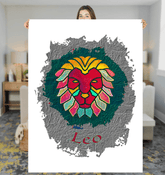Leo Sherpa Blanket | Zodiac Series 11 - Beyond T-shirts
